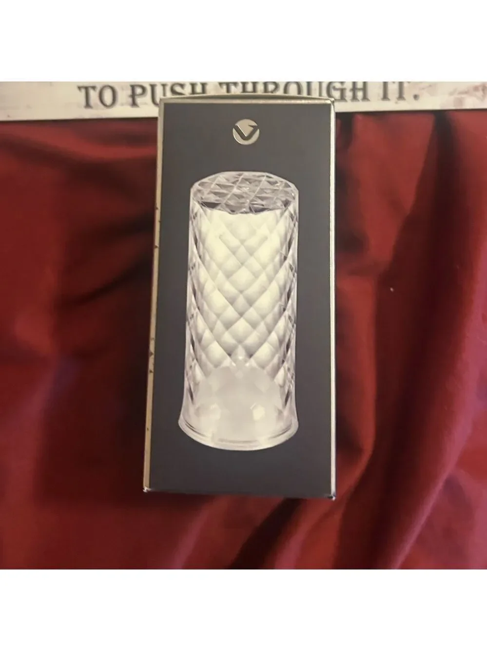LED Crystalline Glow Lamp - Elegant Black Design